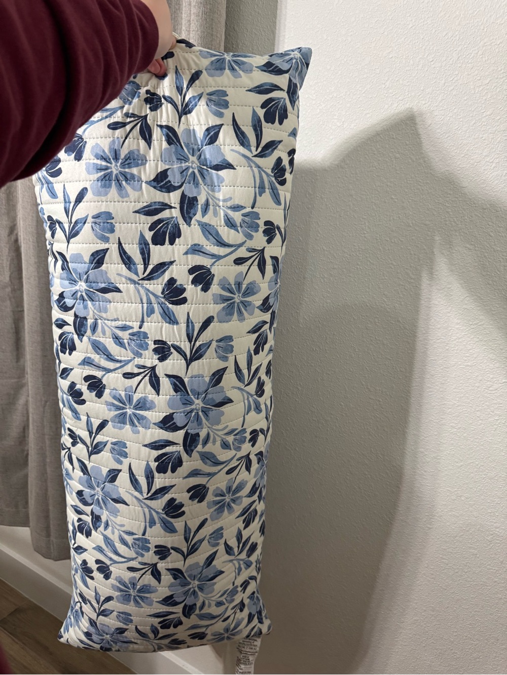 Blue Floral Body pillow